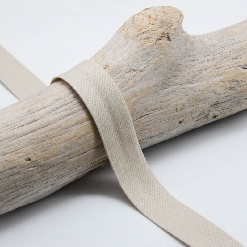 18mm Solid Beige Bias Binding - Maison Klem